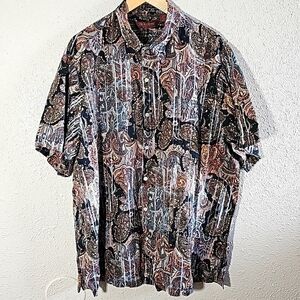 Tori Richard Honolulu Short Sleeve  Casual Bottom Down Hawaiian Shirt.